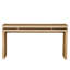 Table de hall d'entrée rétro de 60 pouces, conception à deux niveaux, construction en bois massif, surface, ajustement étroit dans le couloir, table de 120 lb avec rangement et conception mince pour les espaces restreints, poids élevé