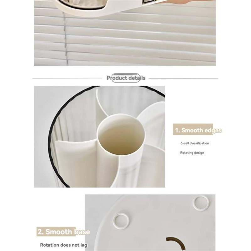 Organisateur de bureau en plastique Annea, Jaune