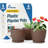 Plant Pots with Drainage & Saucers, Indoor & Outdoor Planters for Houseplants, Herbs, and Flowers, Durable & Weatherproof Material, Stackable, Lightweight, Minimalist Design, Pack of 6-229664093-229664080