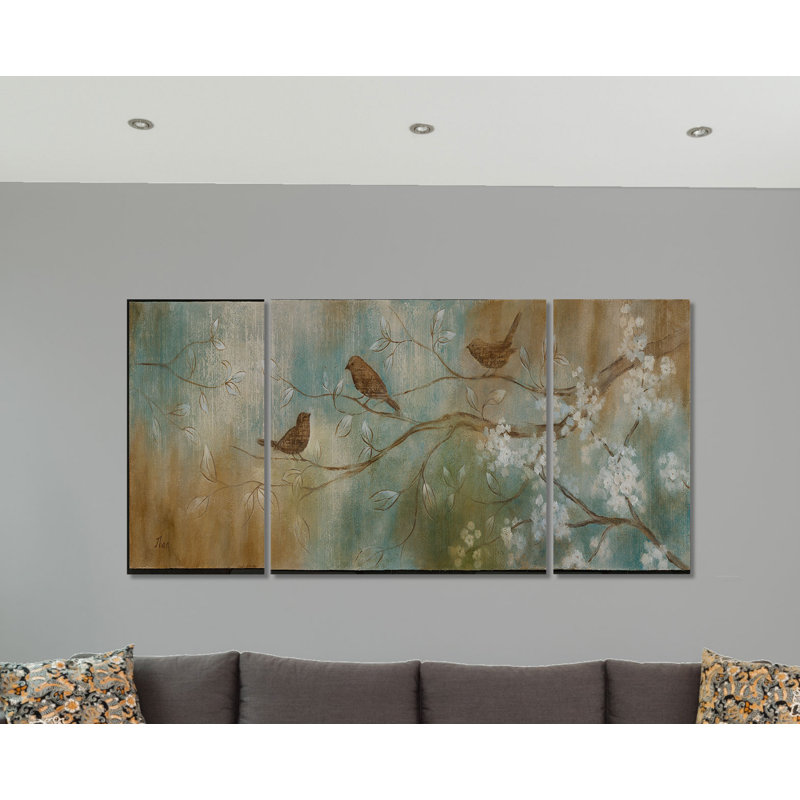 Un printemps, reproduction d’art sur toile, H 32 po x l 64 po x P 1,5 po