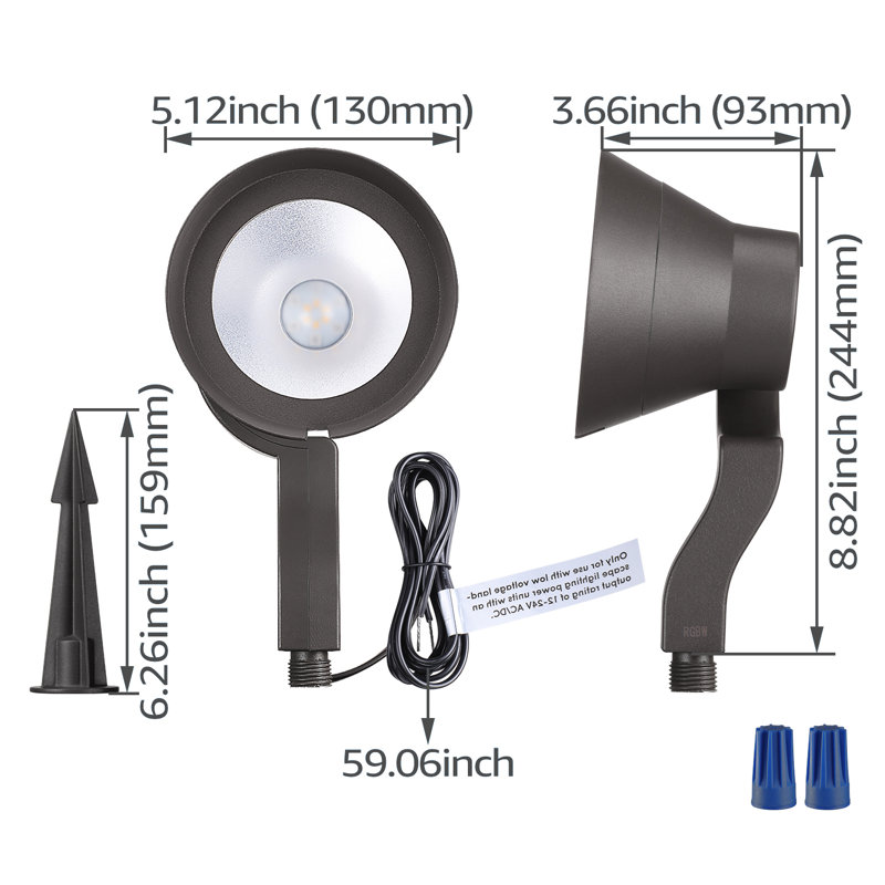 Orateur RGB LED Landscape Wall Wash Lighting, Colour Changing Low Voltage Landscape Lights