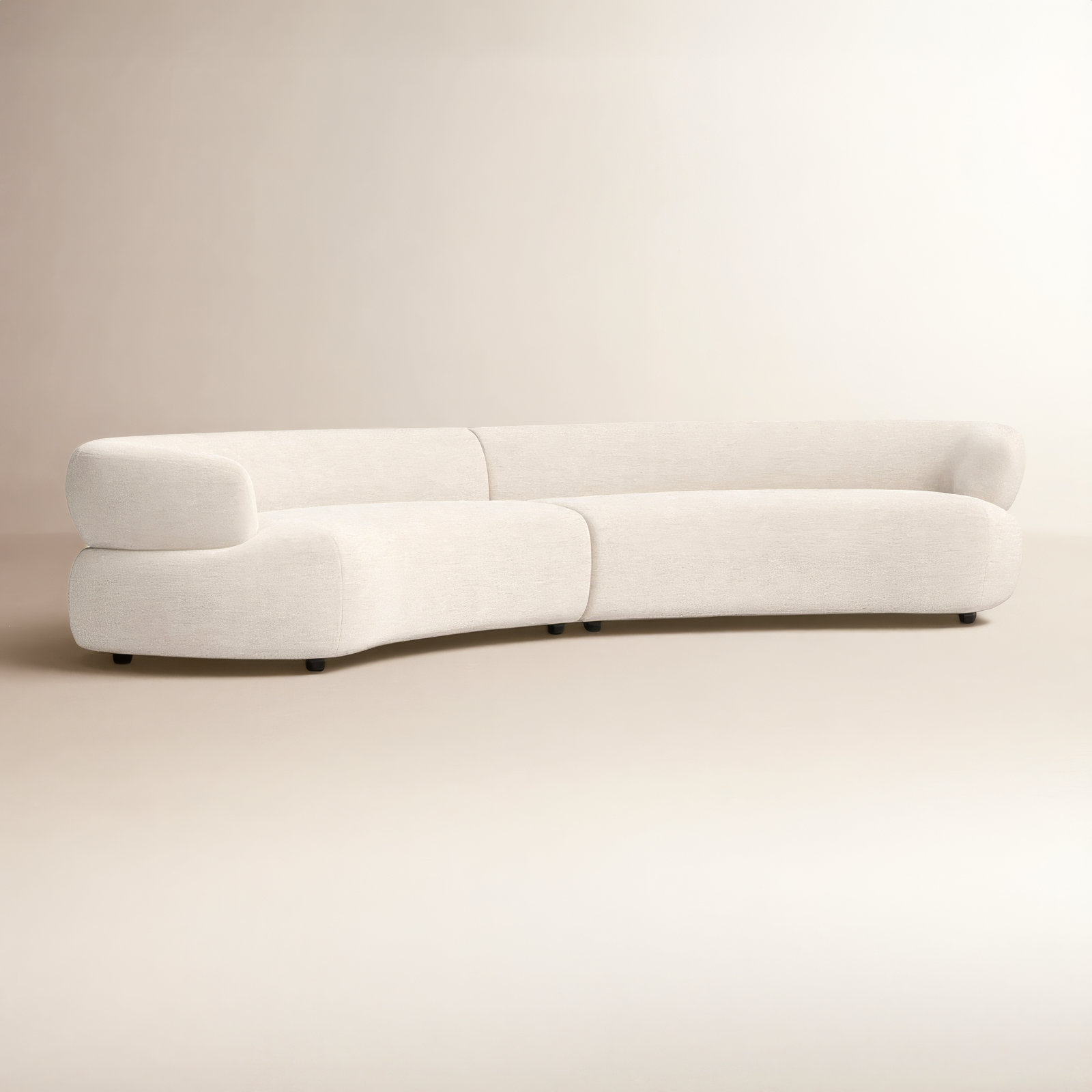Athens 2 - Piece Upholstered Sofa, Nomad Snow Polyester Blend