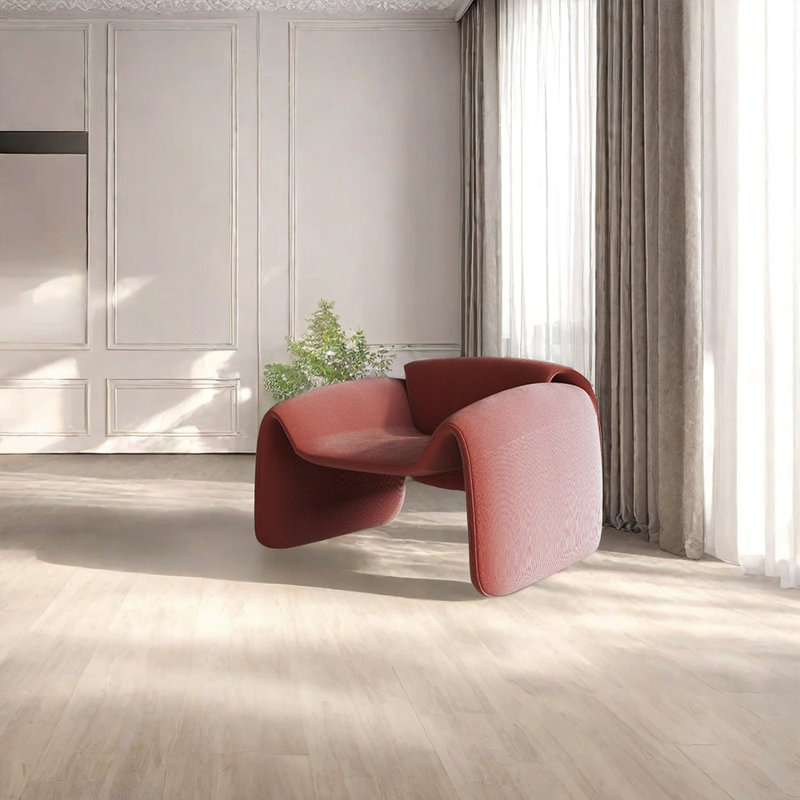 Fauteuil paresseux Internet, Microfibre rose / microsuède