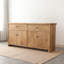 Buffet rectangulaire en bois massif 62,99 "brun
