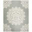 Tapis gris / beige en laine touffeté à la main Cruz-1905333131