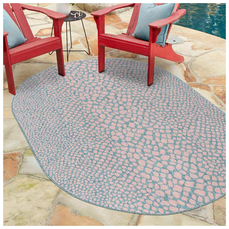 Jill Zarin Cape Town Indoor/Outdoor Rug, Oval 7'10" x 10'