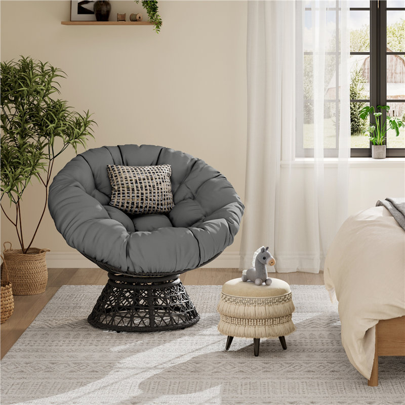 High-Density Polyethylene (HDPE) Outdoor Garden Chair, Grey