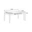 Table de salle à manger rectangulaire en noyer, style contemporain, rangement à plateau relevable, tiroir, 6 places, fabriqué en bois d'hévéa et table, design moderne, utilisant-1915662519