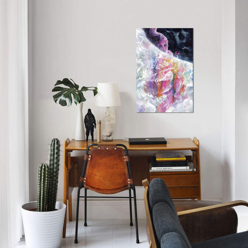 « bubble bain » par black ink art, impression sur toile tendue, H 12 po x l 8 po x P 0,75 po, Pas de tapis, Toile tendue