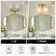 Éclairage de salle de bain à intensité variable 2 lumières 16 "avec abat-jour en lin-129914346-133144549-133144553