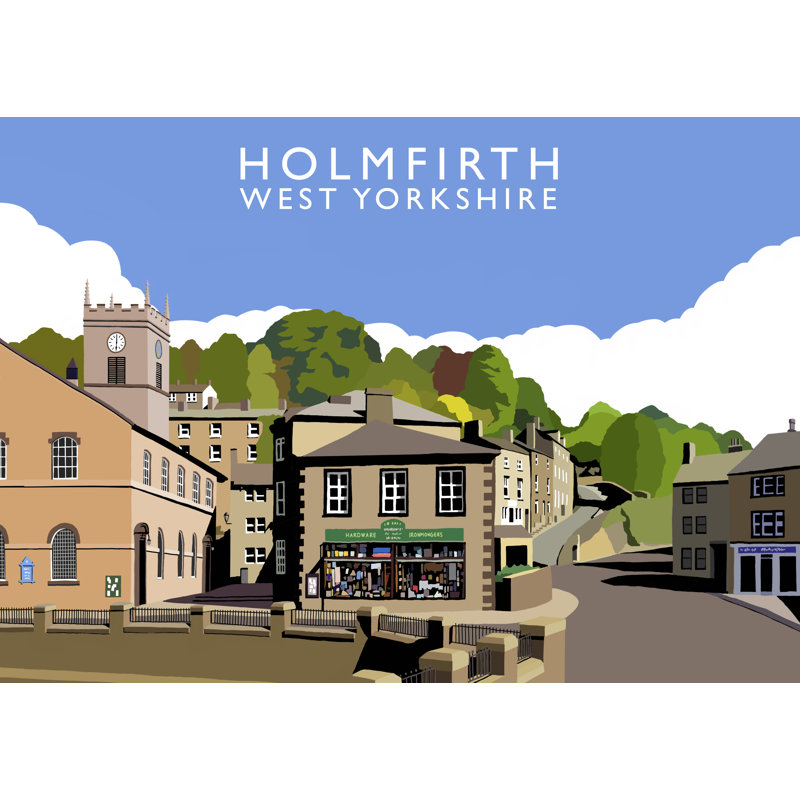Holmfirth by Richard O'Neil - Print, 30 cm H x 40 cm W x 1 cm D, No Frame
