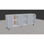 183cm Wide Modern Geometric Sideboard Storage with Push-to-open Doors-70696063