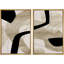 «Yellow Minimalist Abstract», 2 pièces sur toile-99015734-99015735