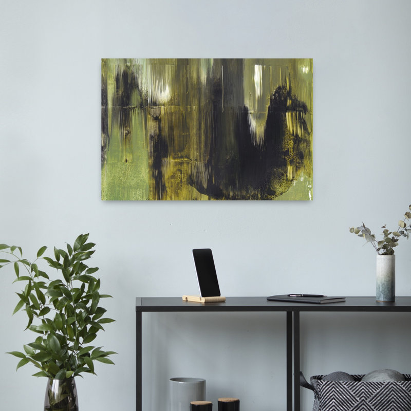 Art contemporain contemporain abstrait mystique, H 24 po x l 16 po