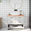 Adrinna 100cm Solid Wood Bathroom Vanity Top-1264443302