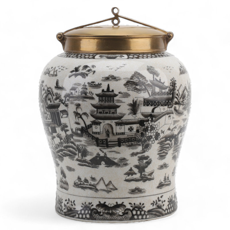 Hand Painted Decorative Porcelain Jar