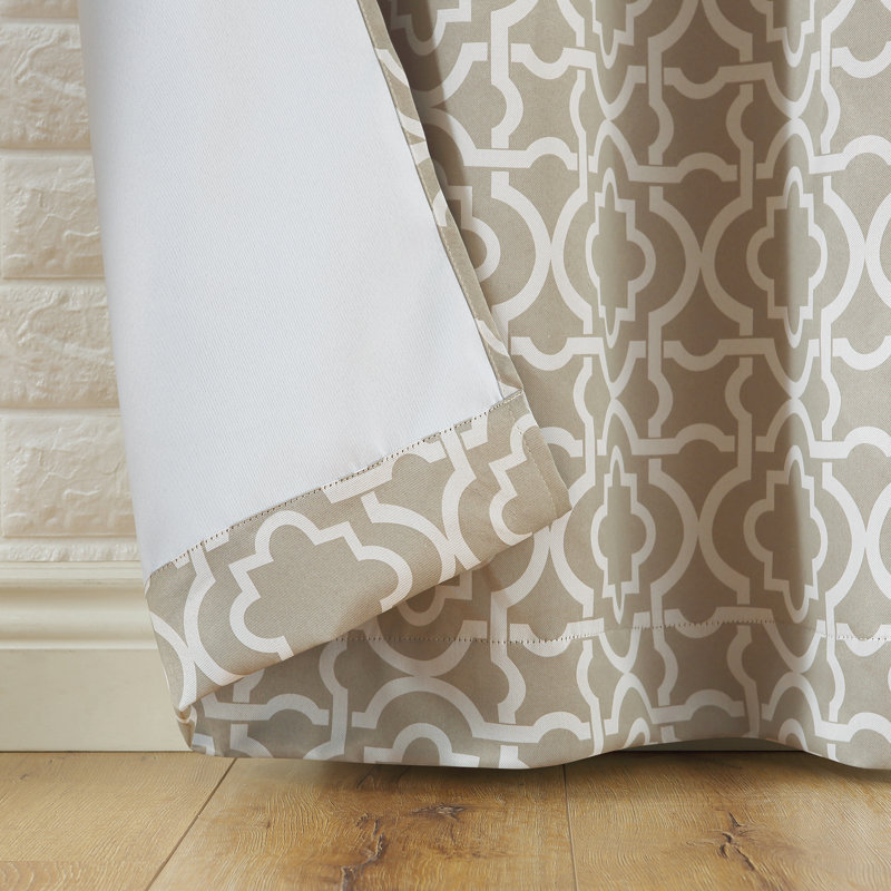 Rideau occultant et isolant en polyester, l 40 po x L 63 po, Taupe