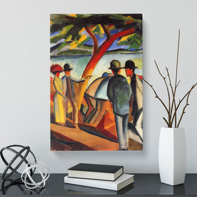 Promenade by August Macke - Wrapped Canvas