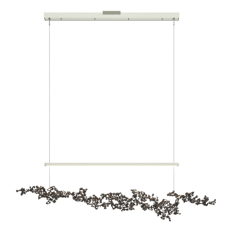 Coral 1 - Light Kitchen Island Linear LED Pendant, Oil Rubbed Bronze, Sterling