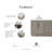 Kamila 72'' Double Bathroom Vanity with Marble Top-307353280-427764043
