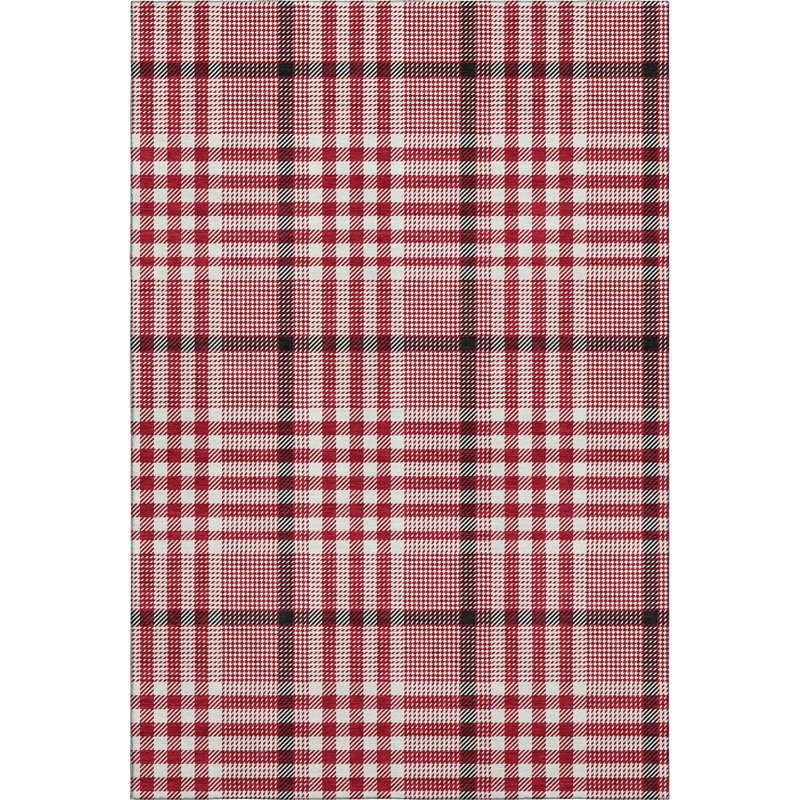 Premium Machine Washable Corry AMF1054 Plaid Rug, Rectangle 5' x 7'6"
