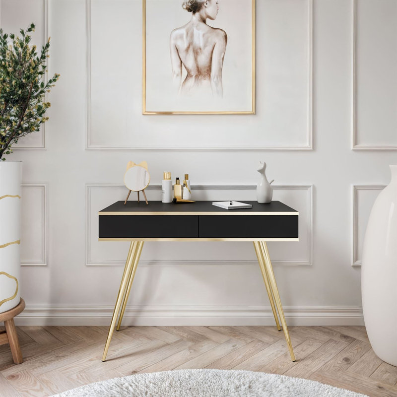 102cm Console Table, Black