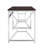 Martha Office Workspace Desk MDF/Chrome In (Not Including Office Chairs)