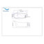 Baignoire de trempage autoportante 63 "avec drain et plateau en bambou 63" Streamline-1951476075