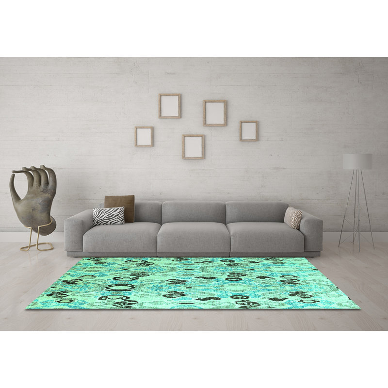 Carmeletta Washable Oriental Indoor Rug, Rectangle 5' x 8'