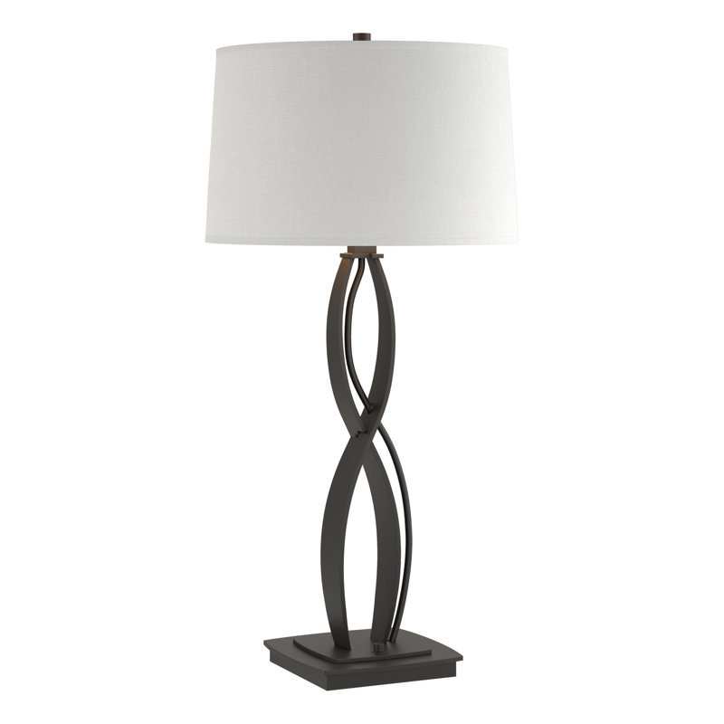Almost Infinity Table Lamp, Black, Natural Anna