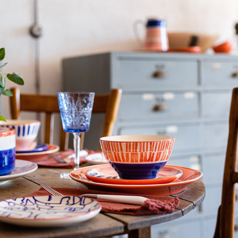 Moda Handmade Hard Ceramic Salad/Dessert Plate