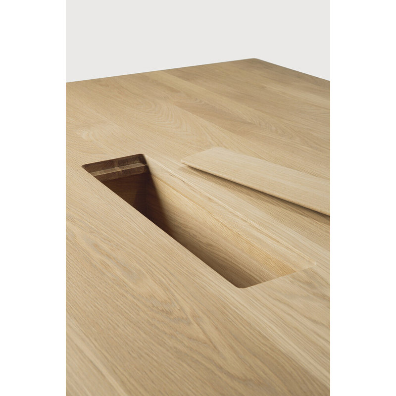 Geometric 123.5'' Solid Wood Rectangle Conference Table