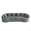 Canapé modulaire incurvé Curved, canapé surdimensionné moderne avec 6 coussins Cloud-608412628