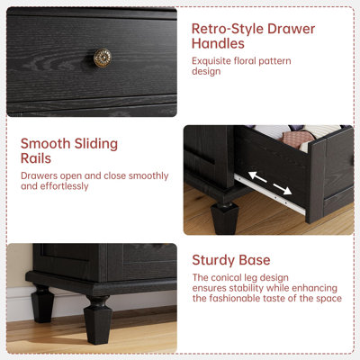 60 cm W Chest of 4 Drawers