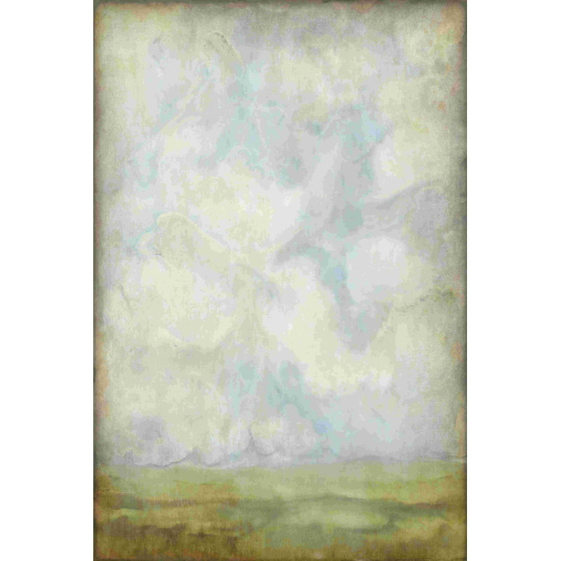 Paysage abstrait vieilli I, H 18 po x l 12 po