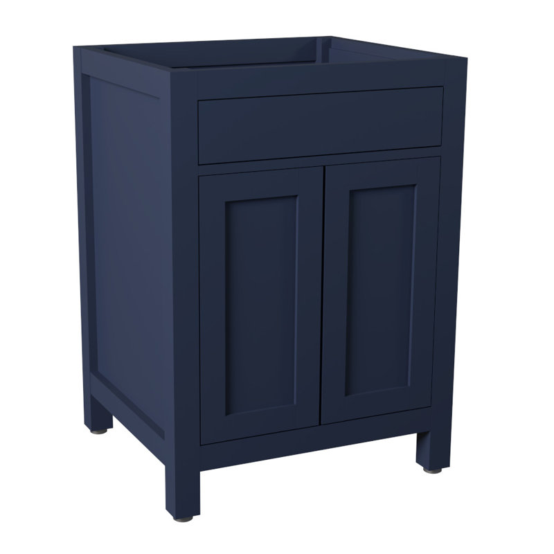 Dayton 24'' Single Bathroom Vanity Base Only, Navy Blue