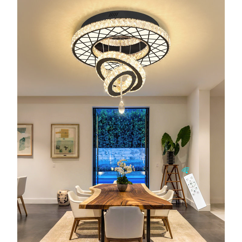 Lustre en cristal Elegant, Noir