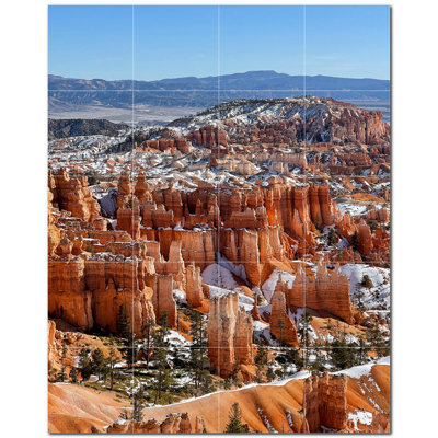 Murale décorative en céramique 4,25 po x 4,25 po