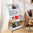 Simlai 44" H 4 Tier Free Standing Magazine Rack with Casters