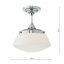 Lisette Glass Semi Flush Mount