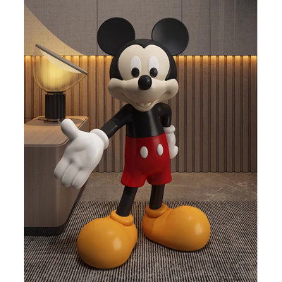 Créations de sculpture créatives en résine Mickey