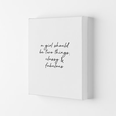 Classy & Fabulous - Print