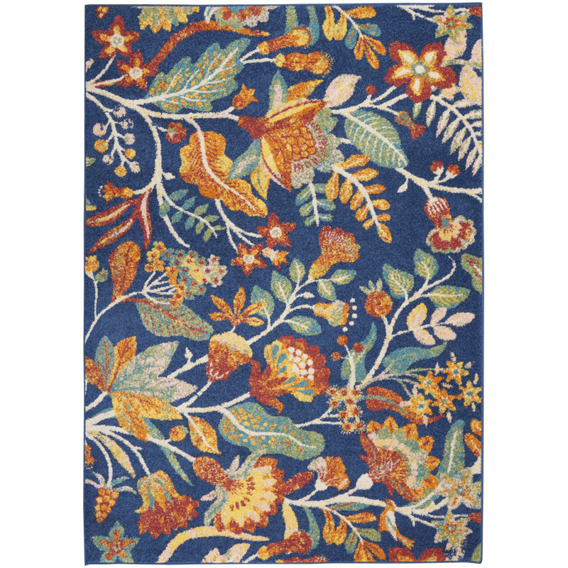 Actis Floral Indoor Rug, Rectangle 5'3" x 7'3"