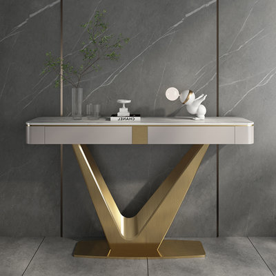 Italian-style light luxury high-end console table