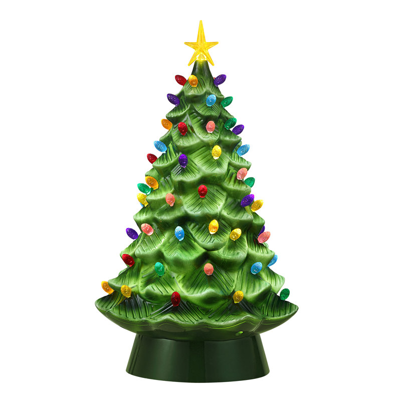 24 in. Nostalgic Shatterproof Tree - Green