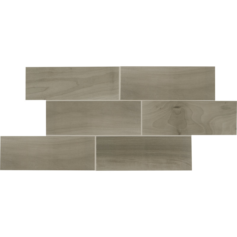 Emblem 7" x 20" Ceramic Floor Tile (12 PC Per Carton) (11.59 SQFT Per Carton), Gray