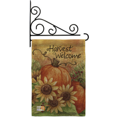Double Sided 18.5'' H x 13'' W Polyester Flag Set