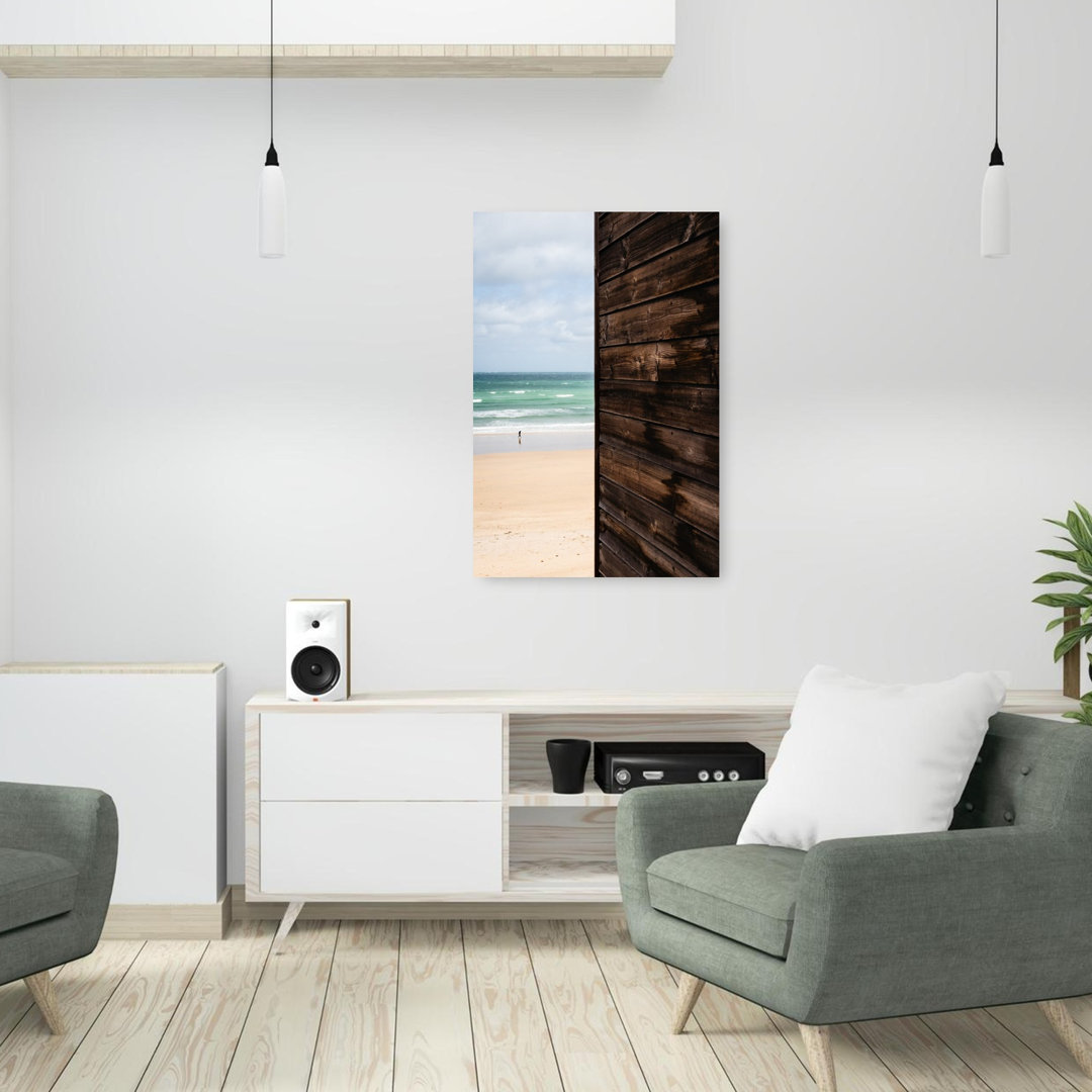 Rustic Beach View Peaceful Rustic Serene Coastal Wall Art Print