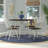 Savannah Ash Round Metal Base Dining Table