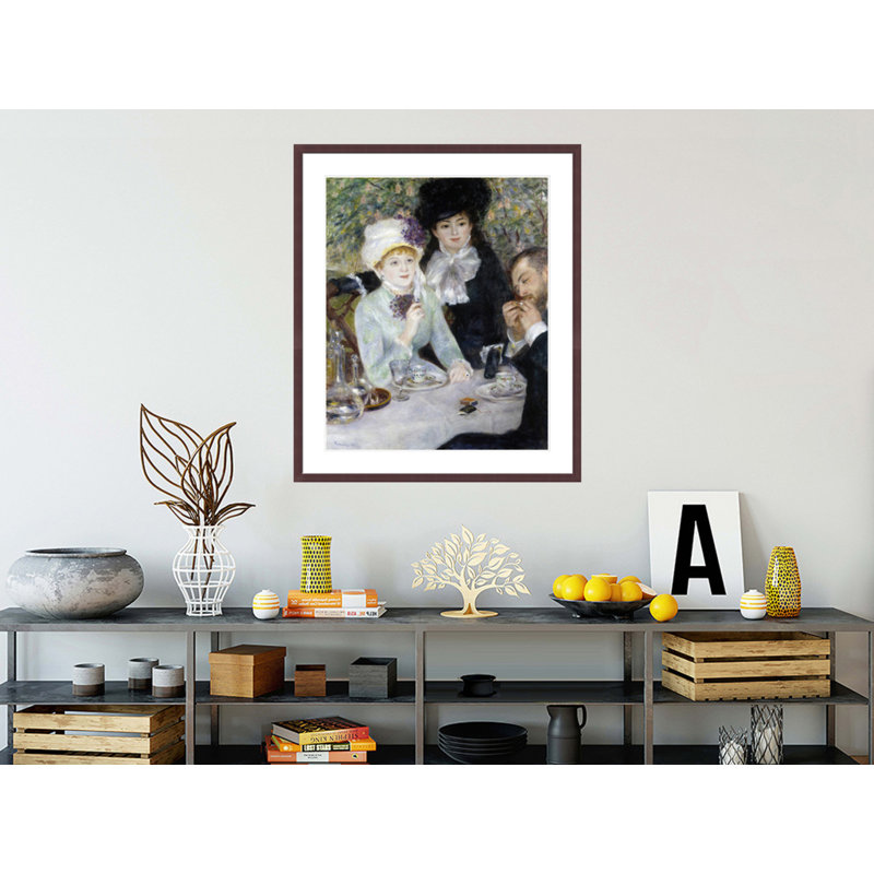 «After the lunch» par Pierre-Auguste Renoir, impression giclée encadrée, H 39,39 po x l 33,5 po